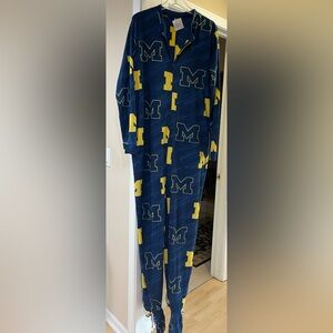 Michigan Wolverines footie pajama